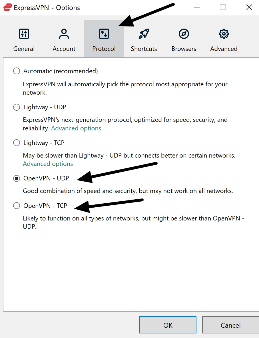 Obfuscation ExpressVPN