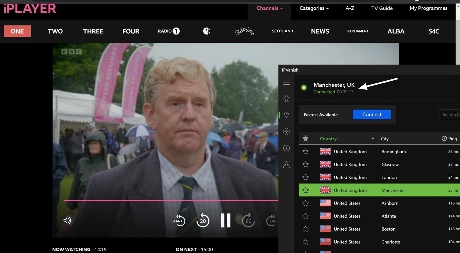 ipvanish iplayer