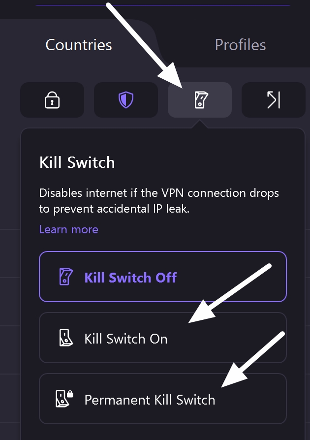 protonvpn kill switch
