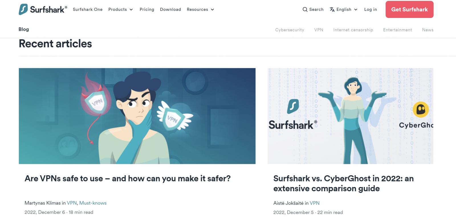 surfshark blog