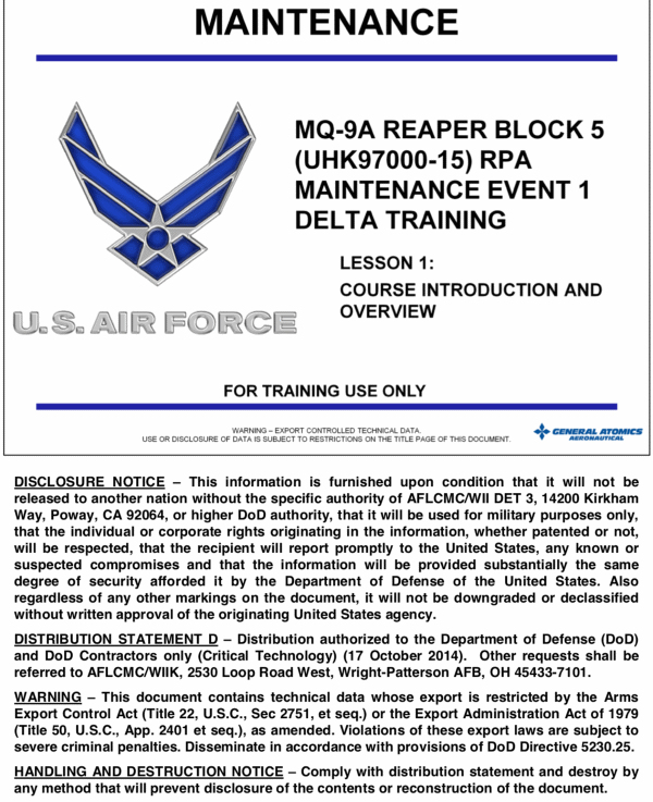 MQ-9 Reaper docs