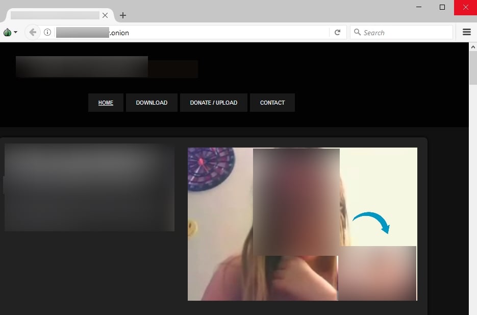 Dark Web portal offering sexually explicit materials of young girls
