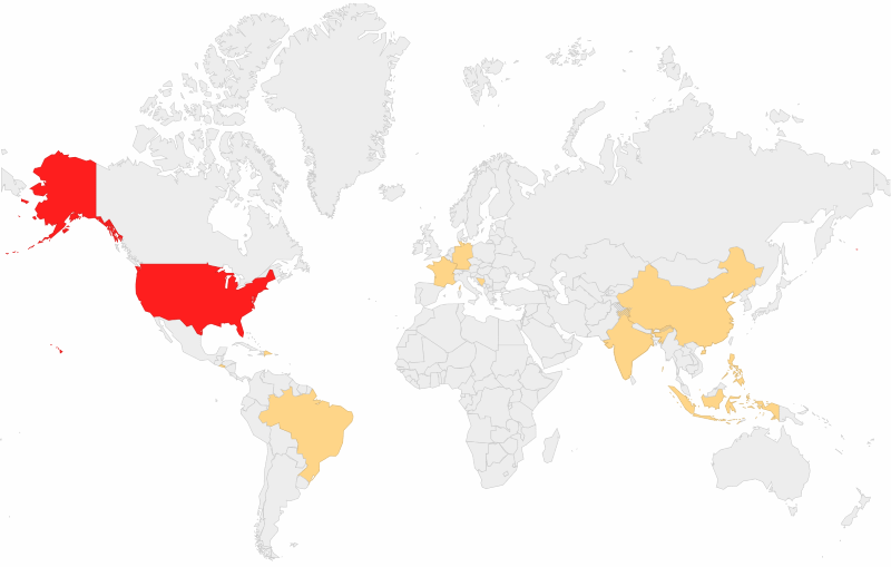 Zacinlo geographical spread