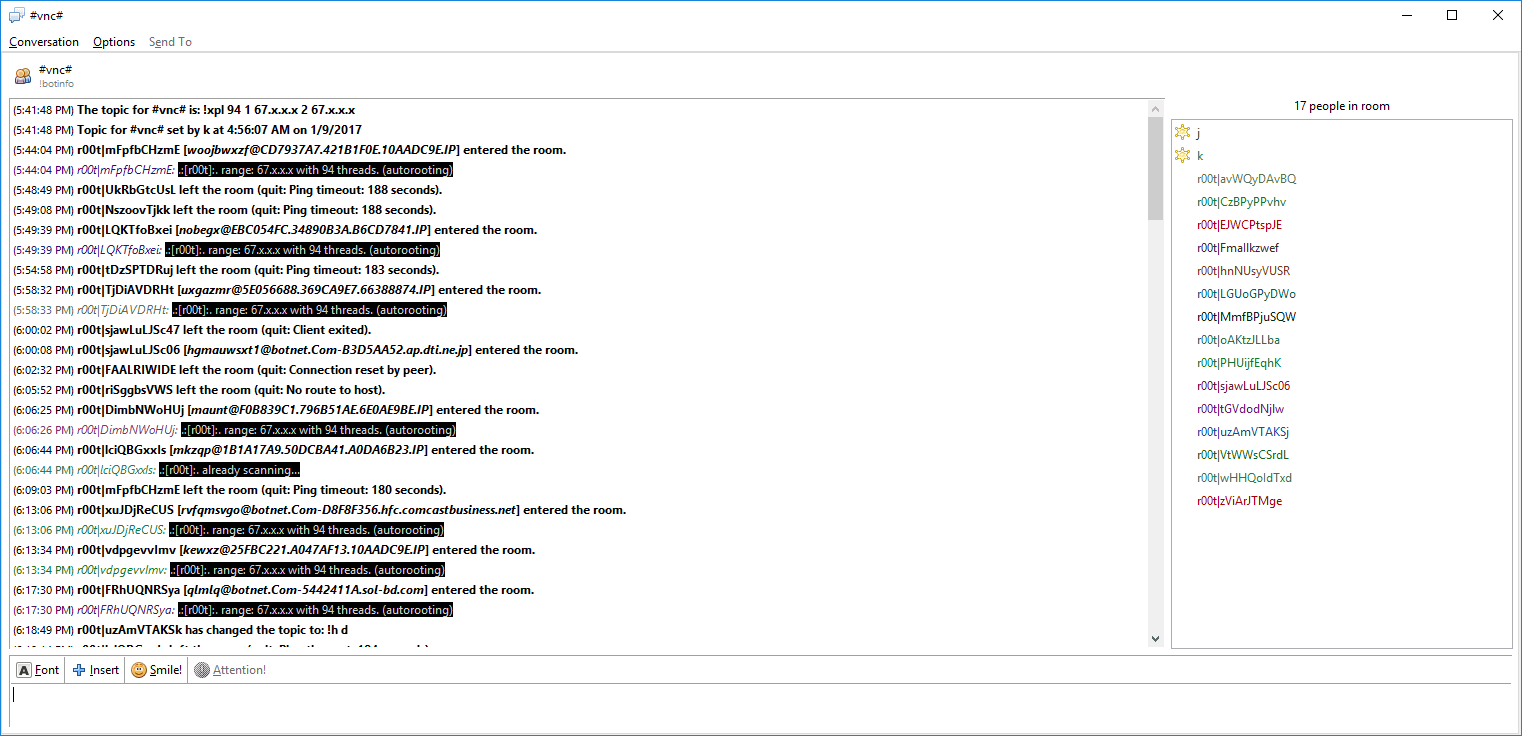 Ragebot's main IRC channel