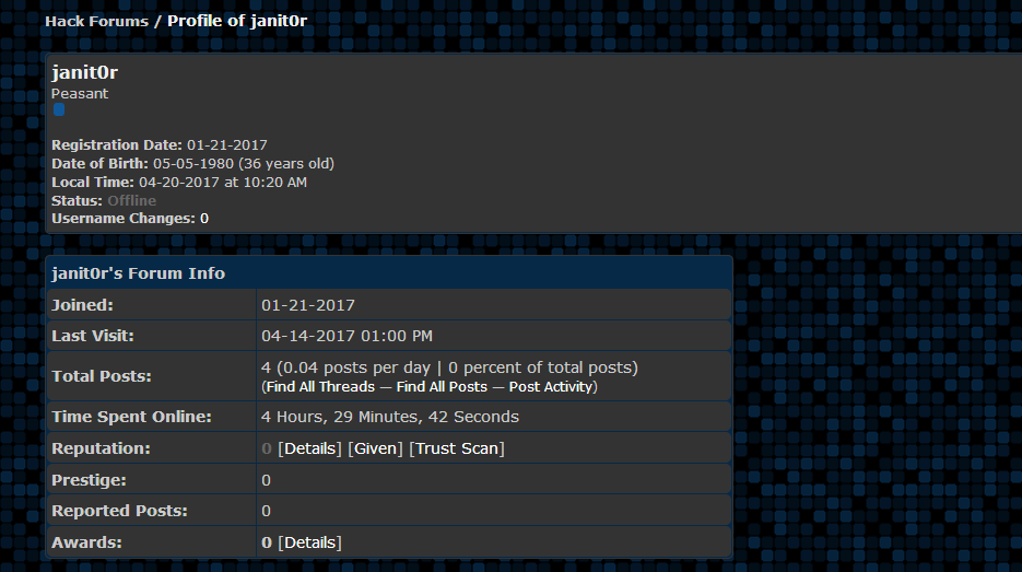 Janit0r profile