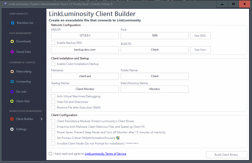 Clone of LuminosityLink RAT