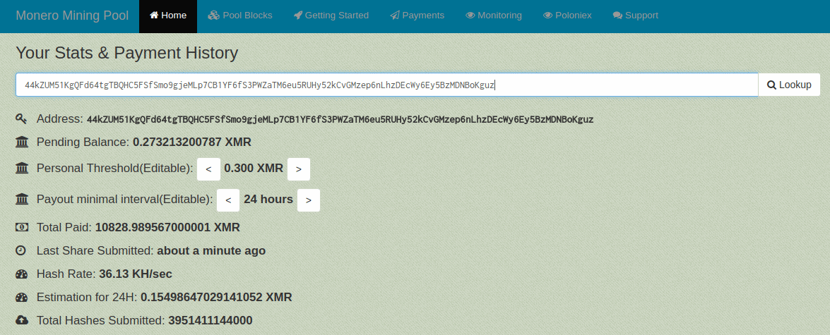 Payment History