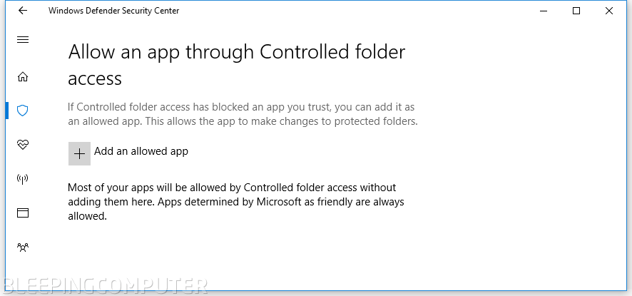 Controlled Folder Access