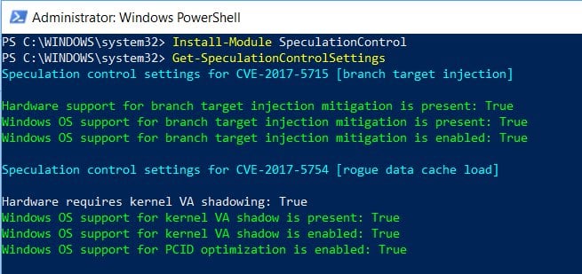 Complete Meltdown and Spectre patches