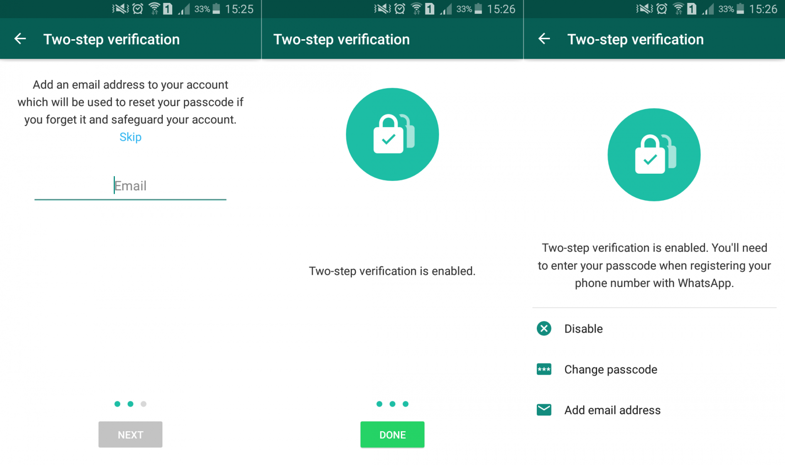 WhatsApp 2SV step 2