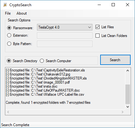 CryptoSearch