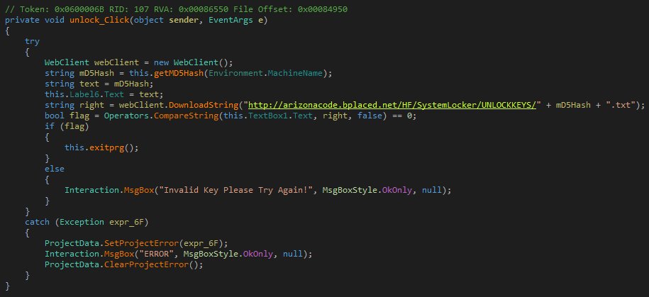DeriaLock generar el hash MD5