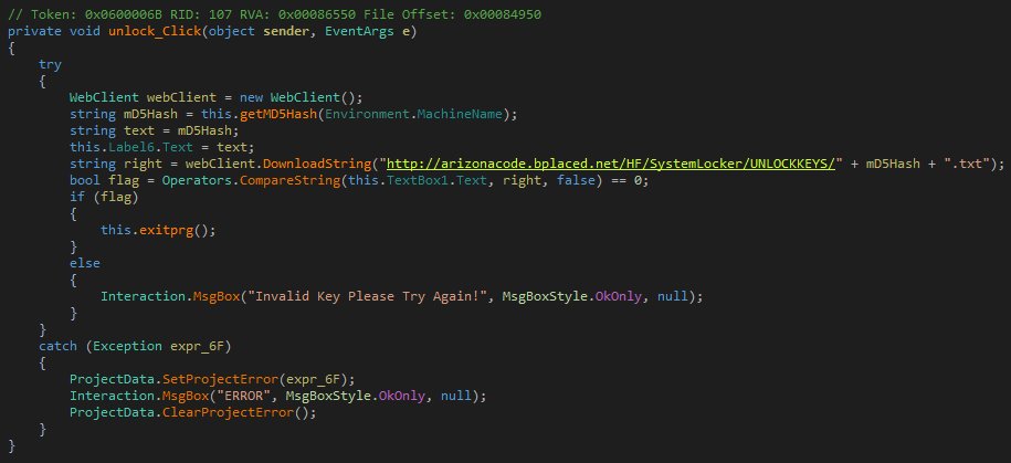 DeriaLock generating the MD5 hash