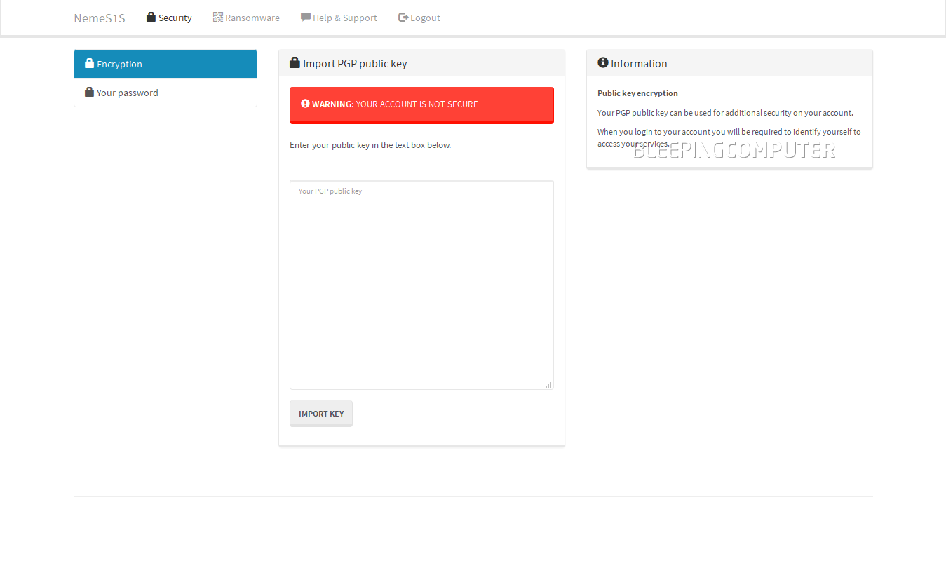 NemeS1S dashboard