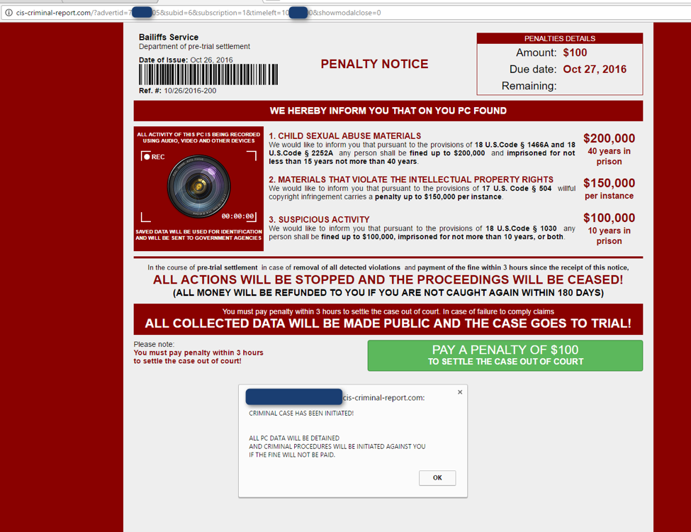Ransoc browser locker