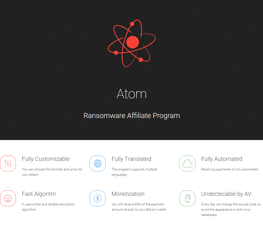 Atom website