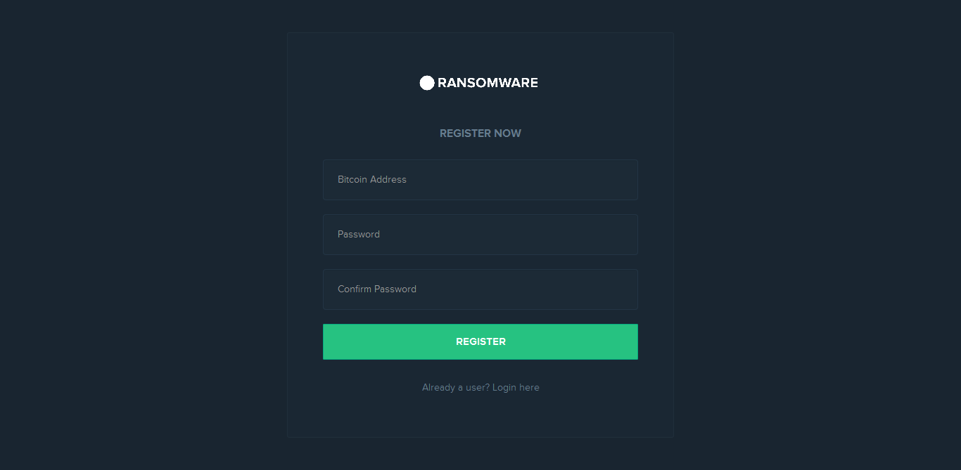 Dot-Ransomware website