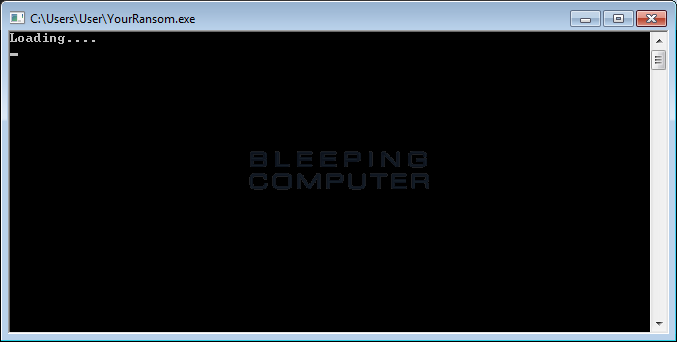 YourRansom encrypting files