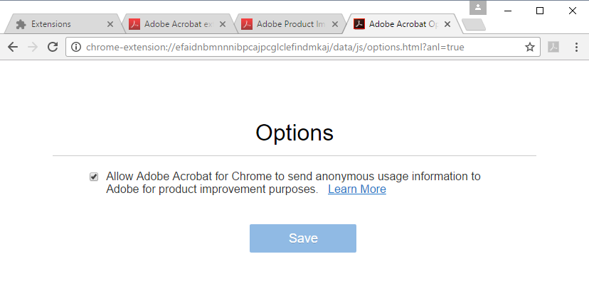 adobe chrome extension