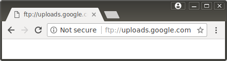 FTP marked as Not Secure in Chrome