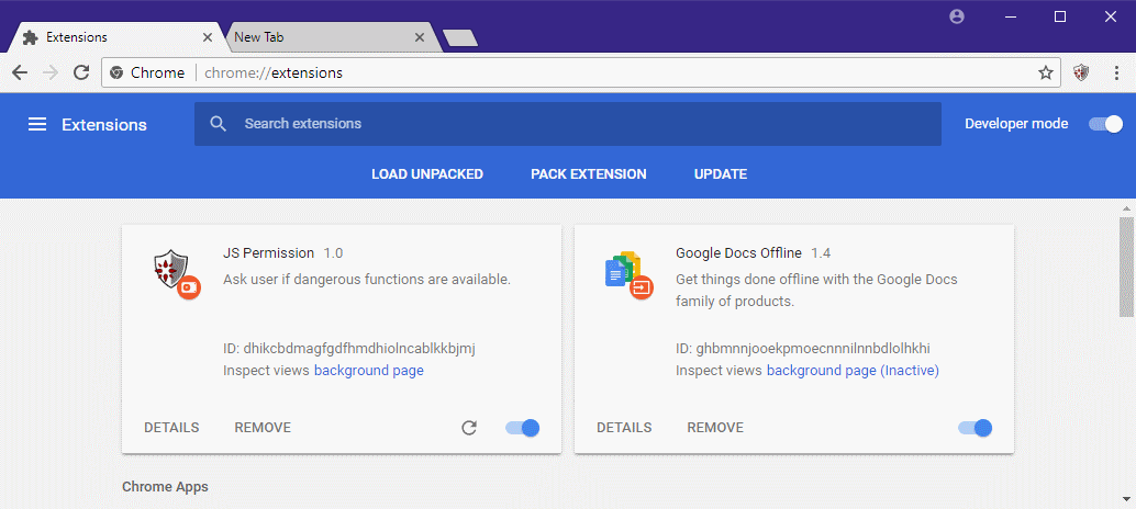 Chrome Zero installation