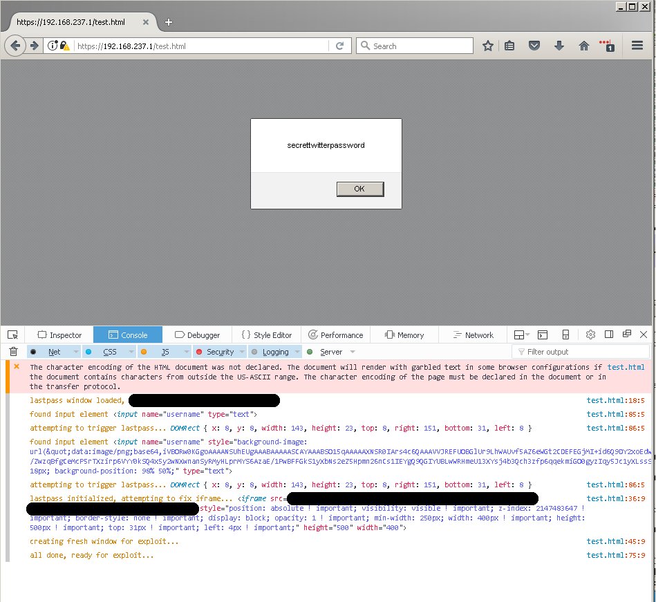 LastPass bug exploited on Firefox