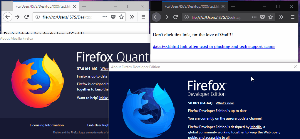 Firefox blocking data URIs