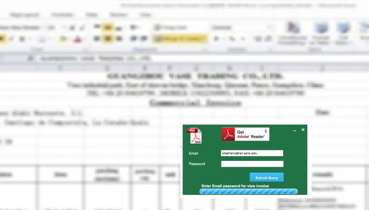 Die neue Phishing-Methode setzt auf verschwommene Bilder! In diesem Beispiel wird Excel zweckentfremdet!