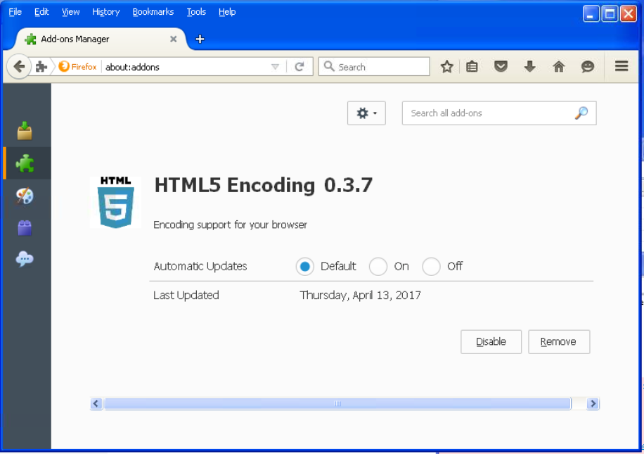 Html5 encoding