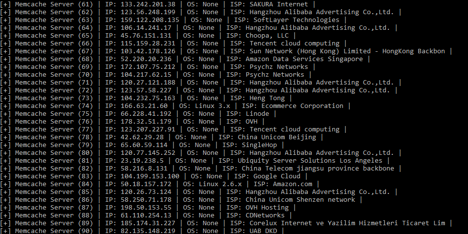 Memcached PoC on GitHub