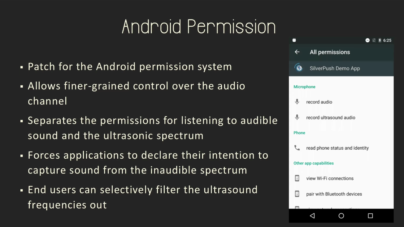 el permiso para Android