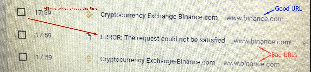 Binance logs