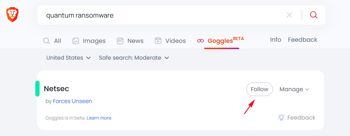 Following the Netsec Goggle