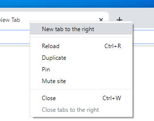 New Tab Context-Menu New Tab Context-Menu