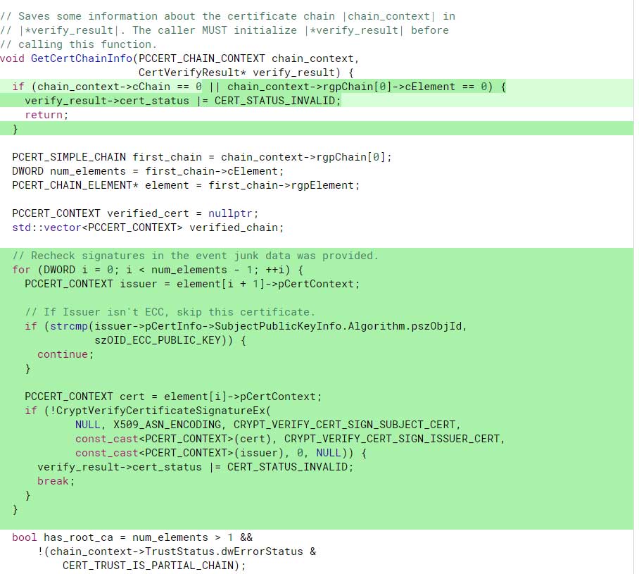 Added CVE-2020-0601 detections to Google Chrome