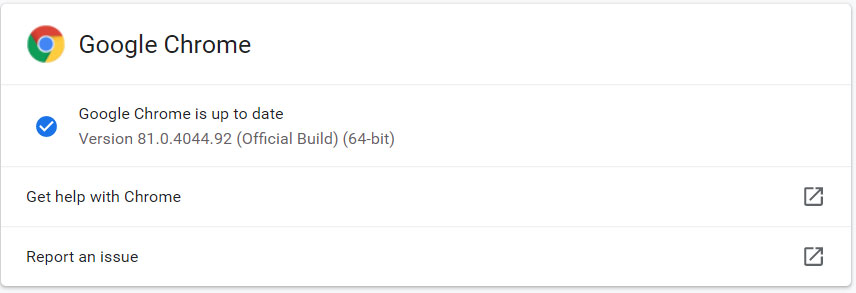Google Chrome 81