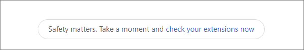 New Tab Page (NTP) message