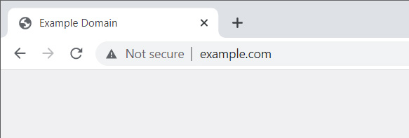 Showing 'Not secure' indicator for insecure sites