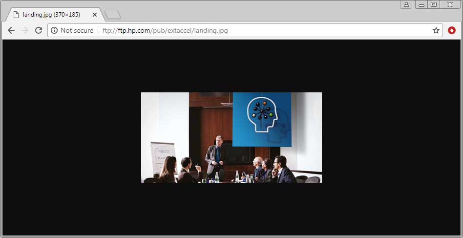 Rendering an image via an FTP url