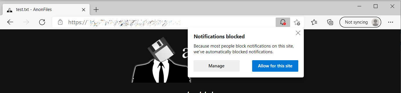 New adaptive notification request
