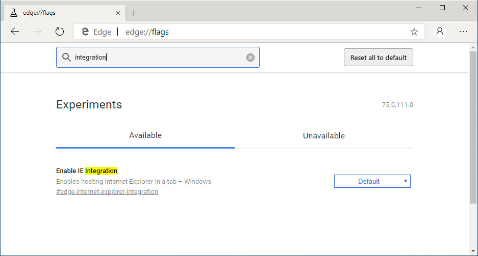 New Microsoft Edge May Have Support for Explorer Tabs
