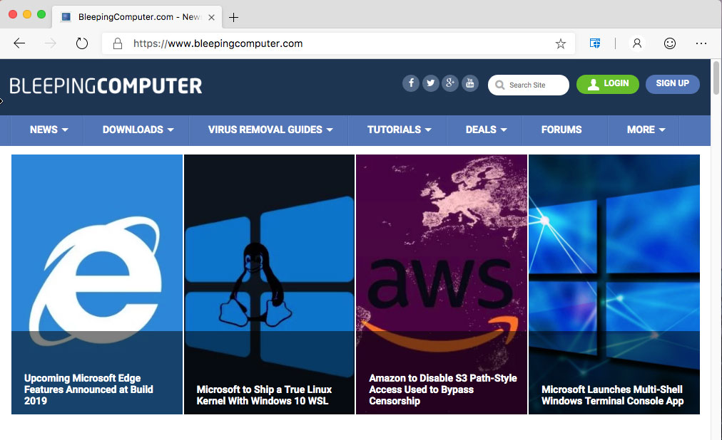 Microsoft Edge For Mac Leaked Includes Browser Protection