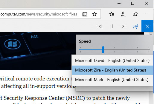 Original Microsoft Edge Voices