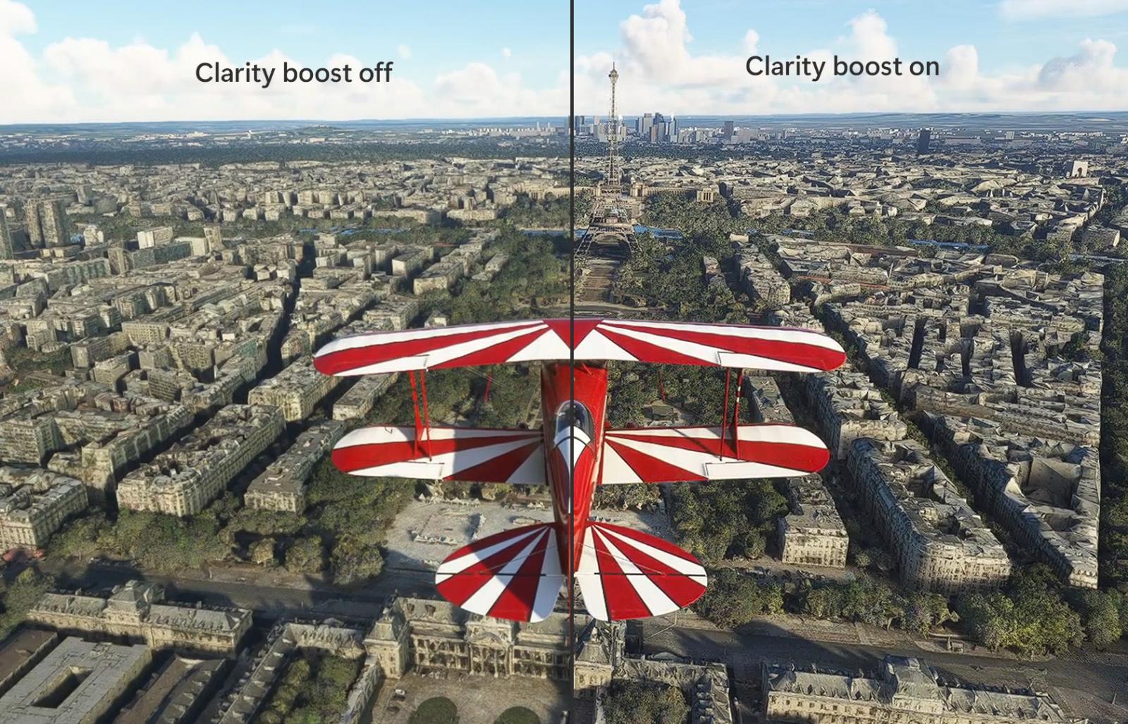 Demonstration of the Clarity boost feature