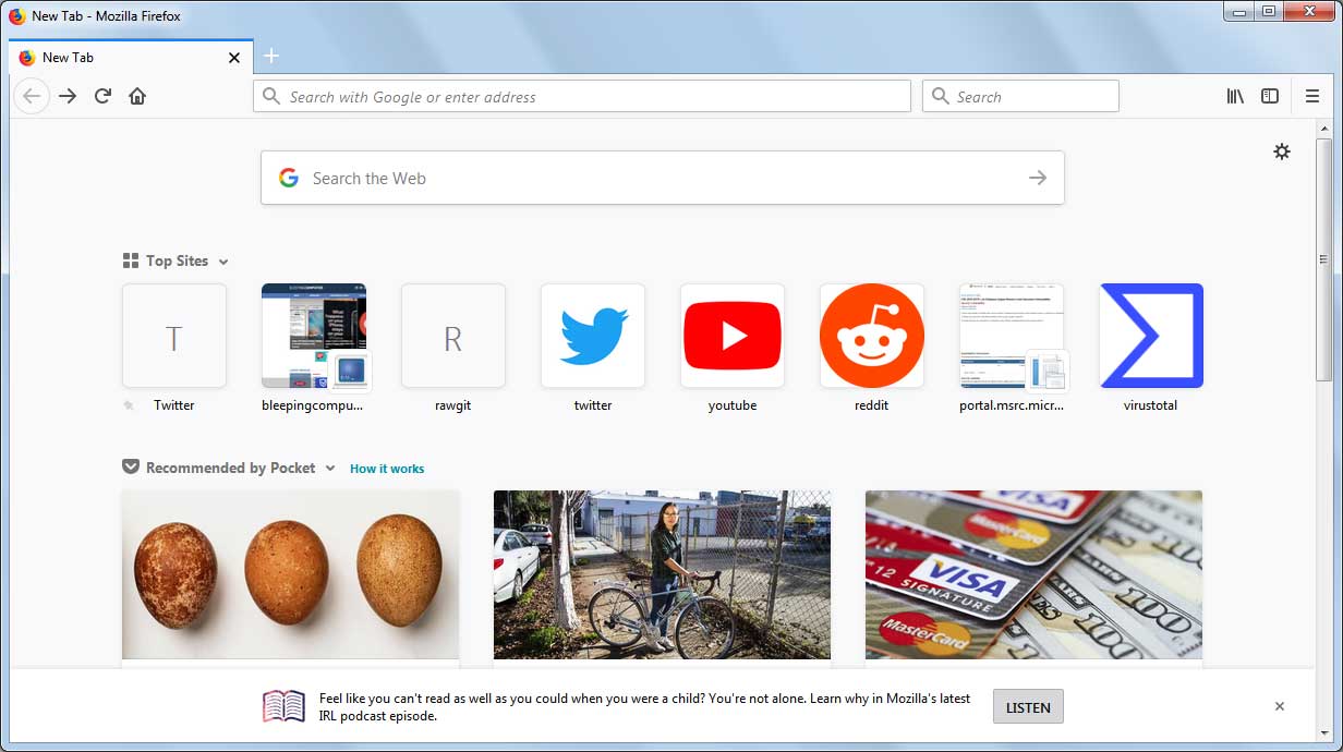 Example Activity Stream Snippet