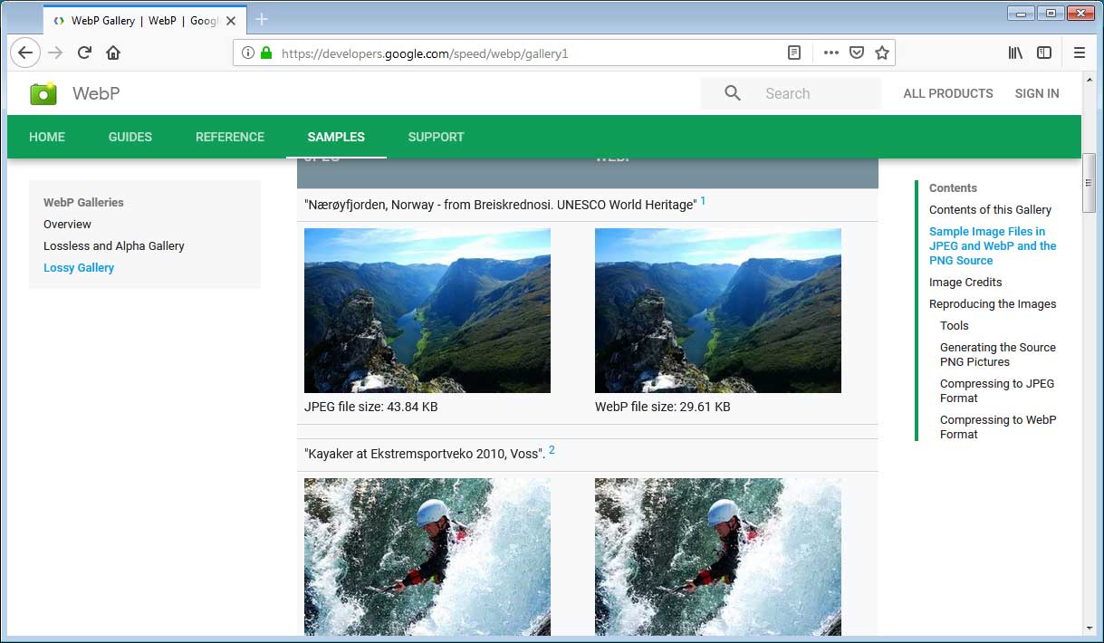 WebP enabled in Firefox 65
