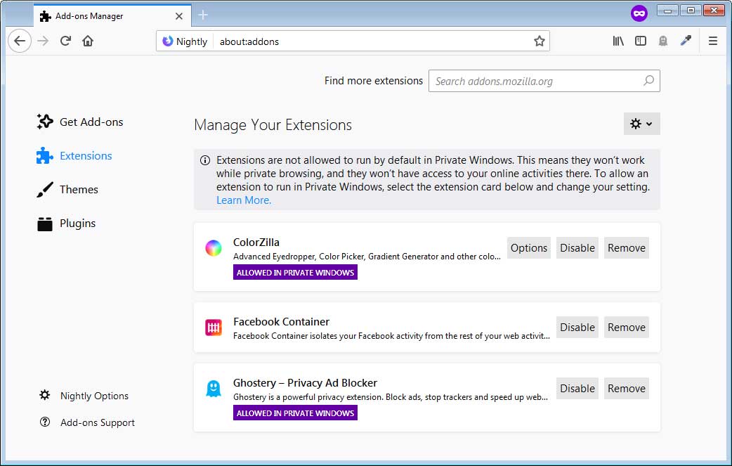 Mozilla Firefox: How To Enable Your Extensions To Run While In A Private  Window, PC