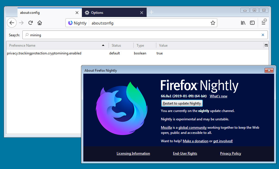 Upcoming Firefox version to offer fingerprinting & cryptomining protection