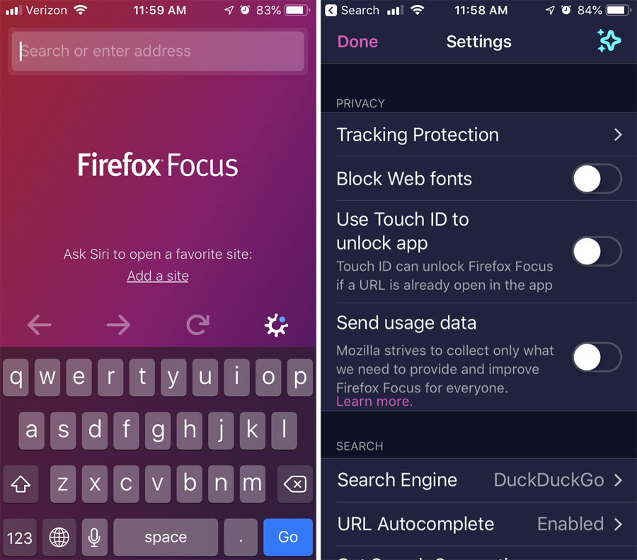 Firefox Focus